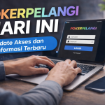 pengguna mengakses website melalui laptop dengan koneksi stabil