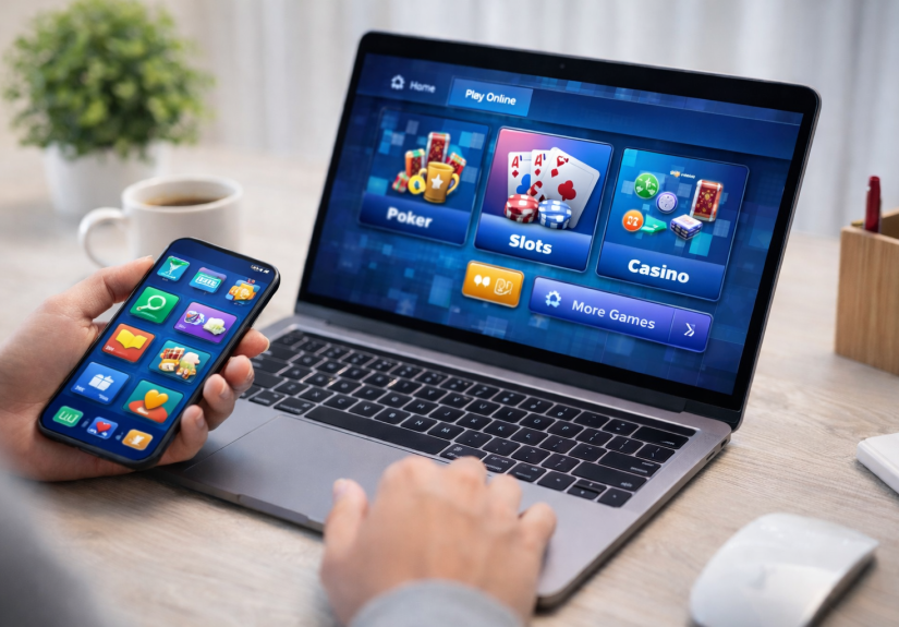 permainan kartu digital online di perangkat modern