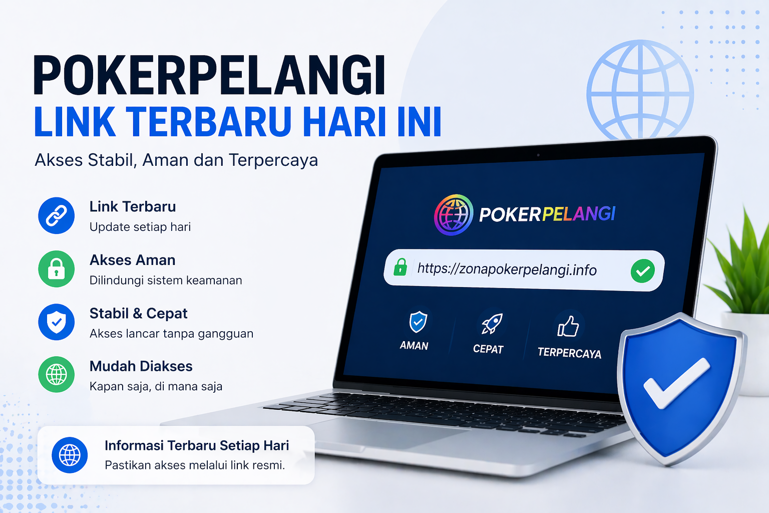 seseorang mengakses website melalui laptop dengan koneksi stabil