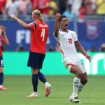 Jude Bellingham merayakan kemenangan bersama Timnas Inggris di Piala Dunia 2026
