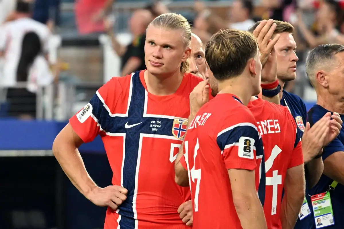 Alexander Sorloth bersama Erling Haaland saat membela Timnas Norwegia di Piala Dunia 2026