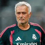 Pelatih Real Madrid Jose Mourinho.